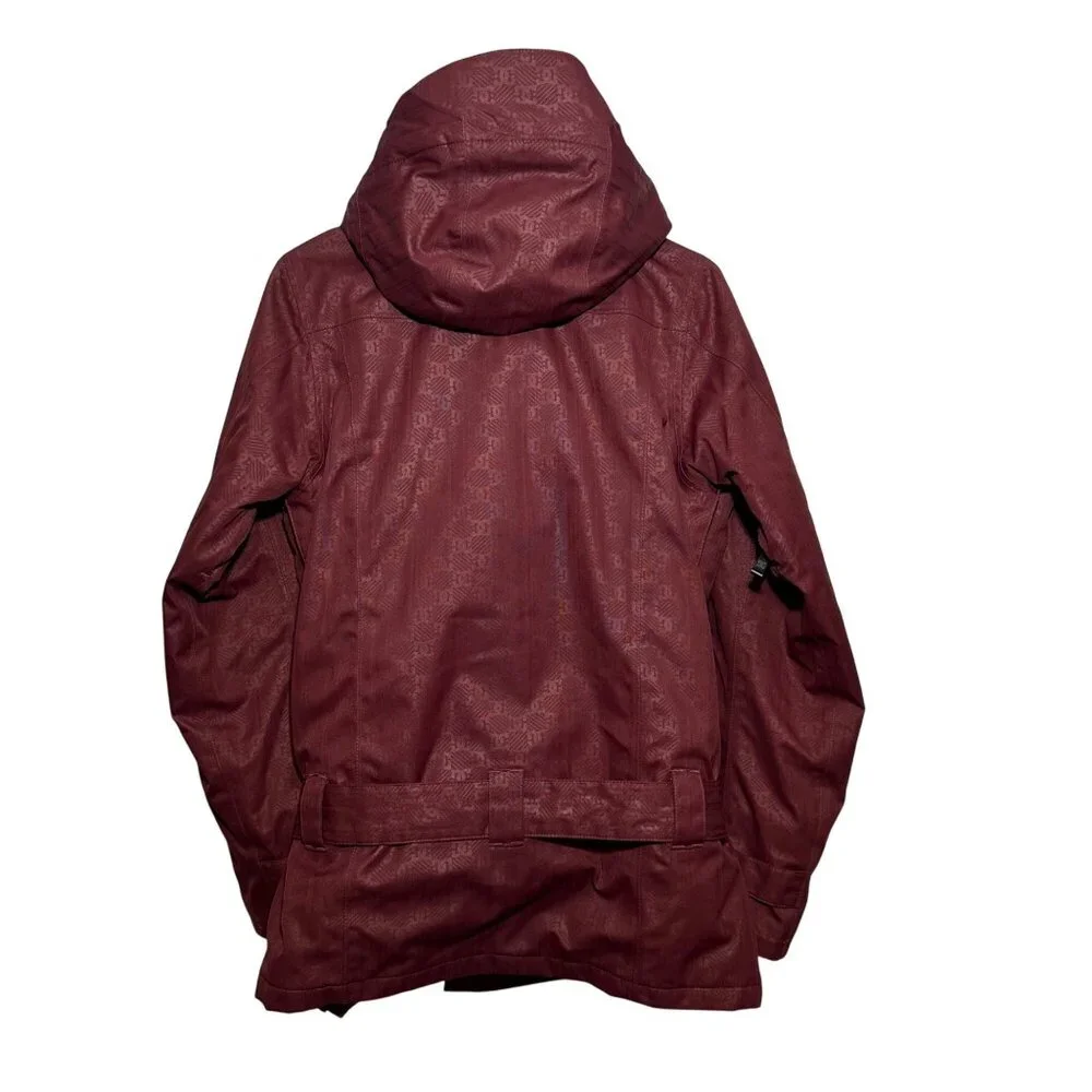 DC Shoes Exotex 10k Waterproof Snowboard/Ski Jacket Maroon Size S Women's - Picture 2 of 10